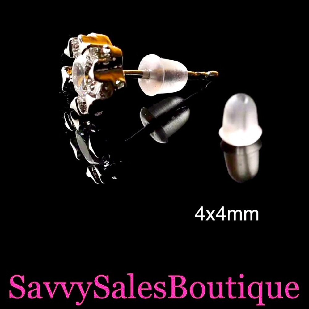 Hypoallergenic Silicone 4mm Hook Bullet 50 pieces